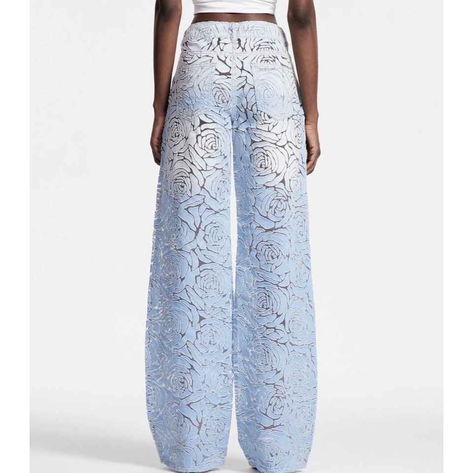 Innovare Denim Chlodulf Flower Cutout Jeans Size Small New With Tags — image 2 of 8